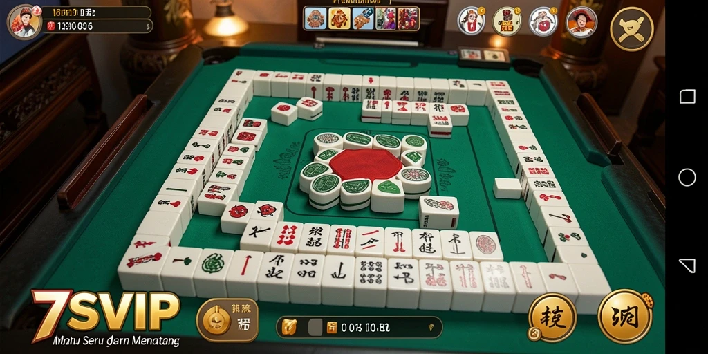 Tampilan permainan Mahjong yang menarik di 7SVIP.