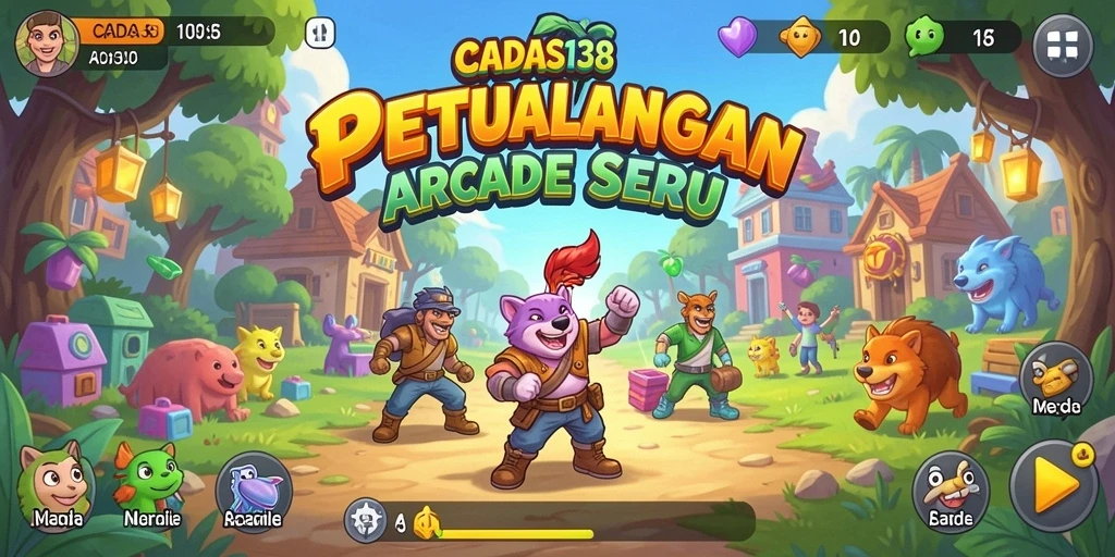 Tangkapan layar gameplay CADAS138 yang penuh aksi dan warna.