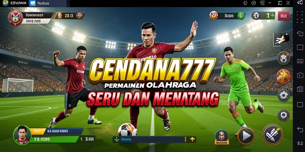 Tampilan gameplay seru dengan aksi olahraga mendebarkan.