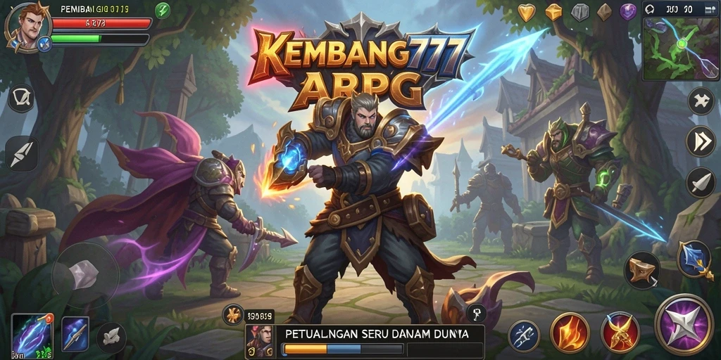 Tampilan gameplay seru dalam KEMBANG777 yang penuh aksi dan petualangan.