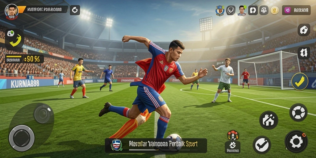 Tampilan gameplay seru di KURNIA898 dengan aksi olahraga menarik.