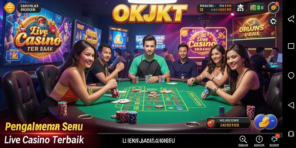 Screenshot gameplay OKJKT di Live Casino yang mendebarkan.