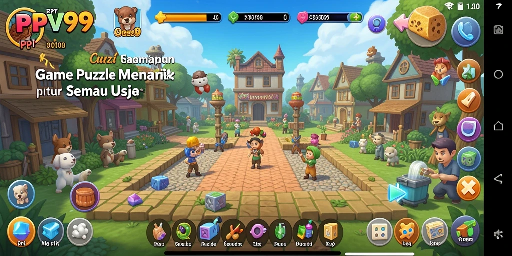 Screenshot gameplay PPV99 dengan berbagai tantangan puzzle menarik.