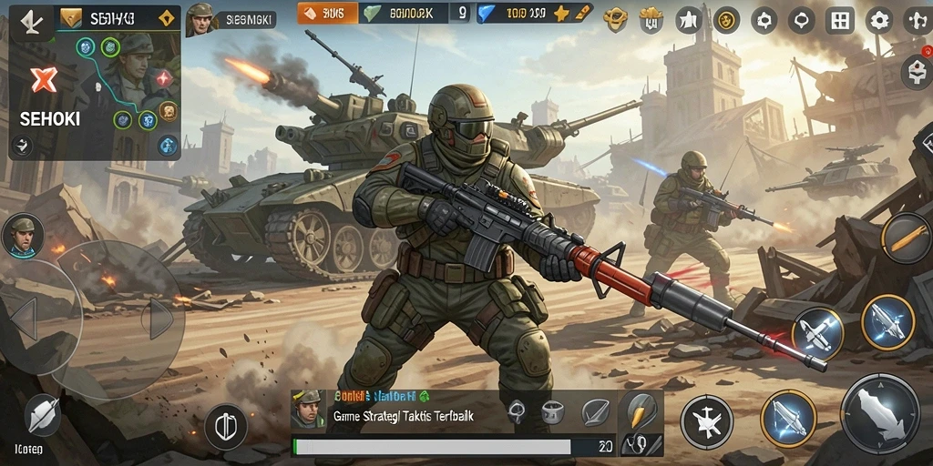Tangkapan layar gameplay strategi SEHOKI yang menarik.