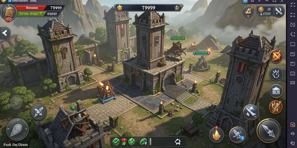 Gameplay menegangkan T9999 dalam aksi Tower Defense.